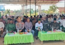 Perkuat Tali Silaturahmi Dan Keberaamaan Polsek Gedung Aji Gelar Pengajian Umum Dan Ssntunan Anak Yatum