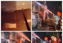 KEBAKARAN DUA UNIT RUMAH DI CENDANA RESIDENCE PAMULANG DIDUGA AKIBAT LEDAKAN MOTOR LISTRIK
