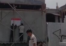 Tegakkan Perda PBG, Satpol-PP Kota Tangsel SEGEL Proyek RM Telaga Purnama Outbond di Setu