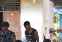 Satgas TMMD Ke-129 Pastikan Kesehatan Warga Masyarakat dan Personel Tetap Prima