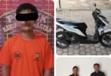 Motor Digondol dari Gudang Saat Korban Terlelap, Pelarian Berujung di Tangan Tim URC Polres Tulang Bawang