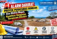 Alarm Darurat Proyek Puskesmas Romean: Sisa Waktu Mepet, Kualitas Bangunan Terancam Dikebiri