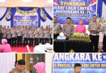 Polres Buru Gelar Syukuran Hari Lalu Lintas Bhayangkara Ke-71