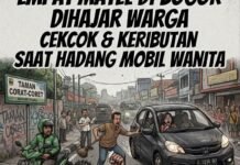 EMPAT MATA ELANG DI BOGOR DIHAJAR WARGA USAI CEGAT MOBIL SEORANG WANITA